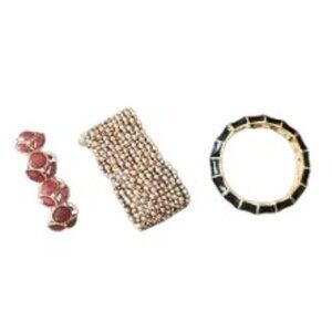 Bracelets Bundle - 3 Gold-Tone Bracelets - EUC